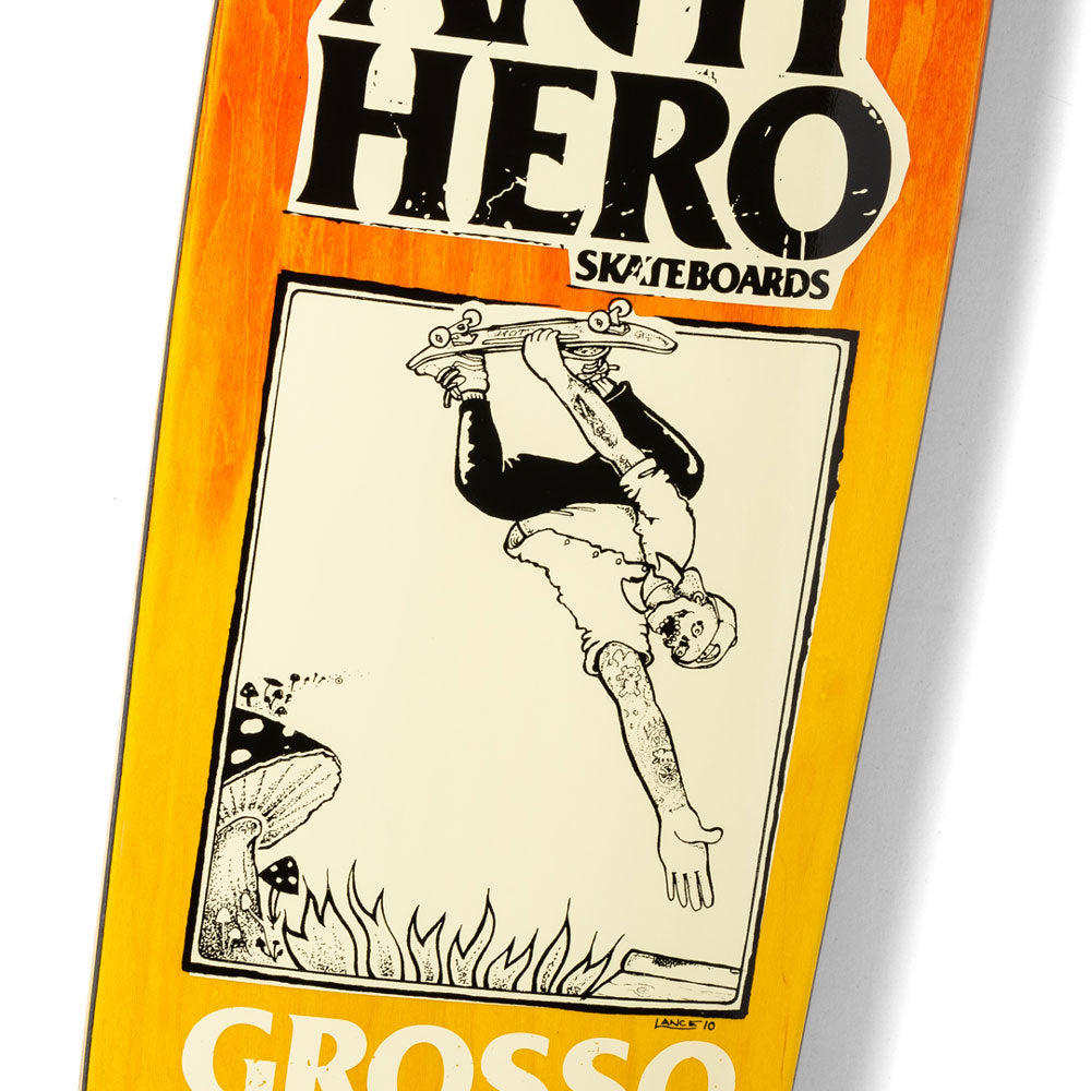 Anti Hero 'Jeff Grosso Hand Plant SSD25' 9.25" Deck (Orange Fade)