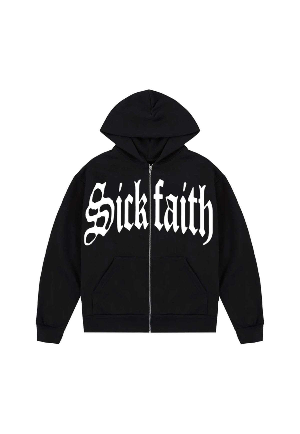 a.sickfaith 'Gothic' Zip Hood (Black)