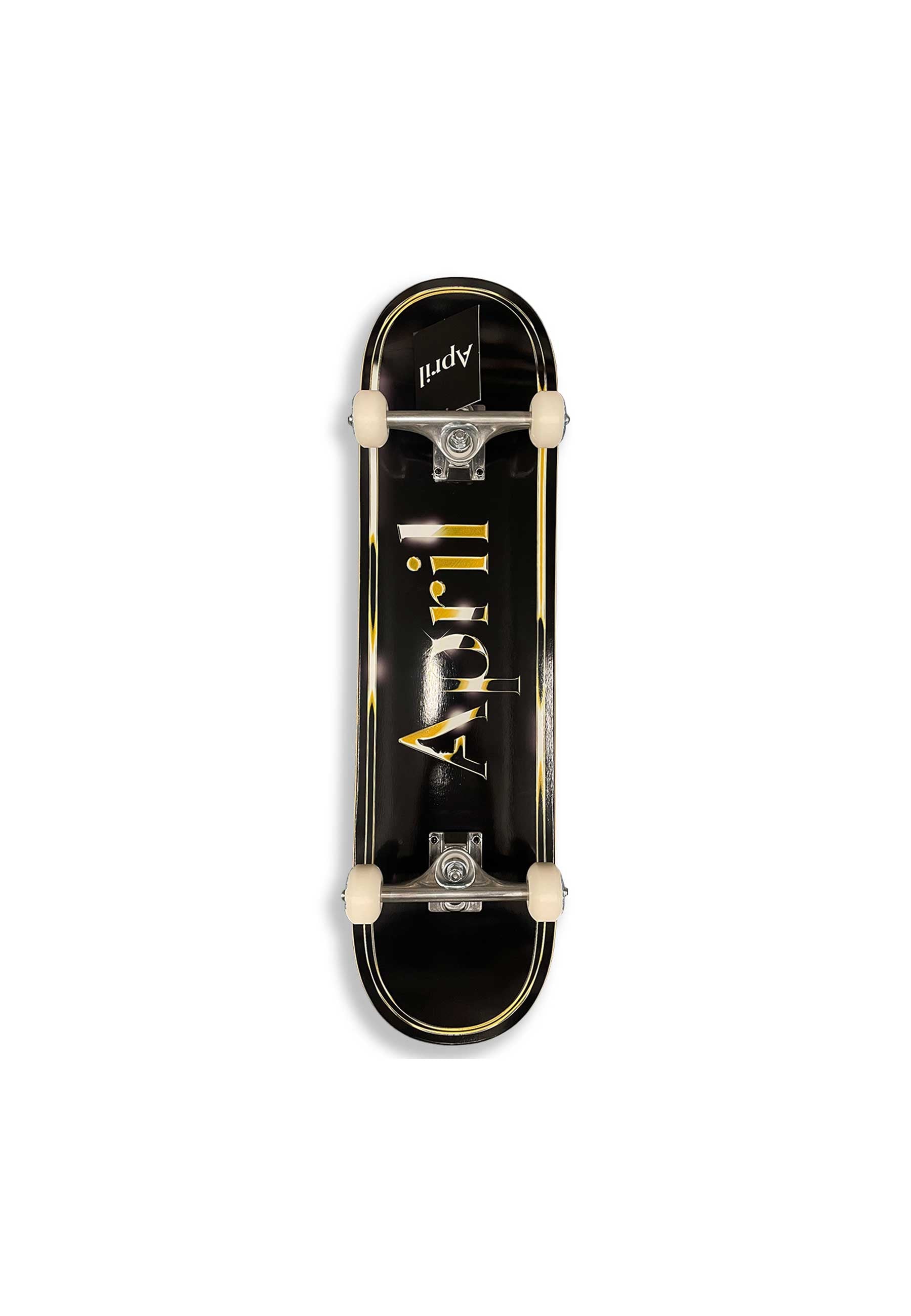 April 'OG Logo' 8.25" Complete Skateboard (Gold / Black)