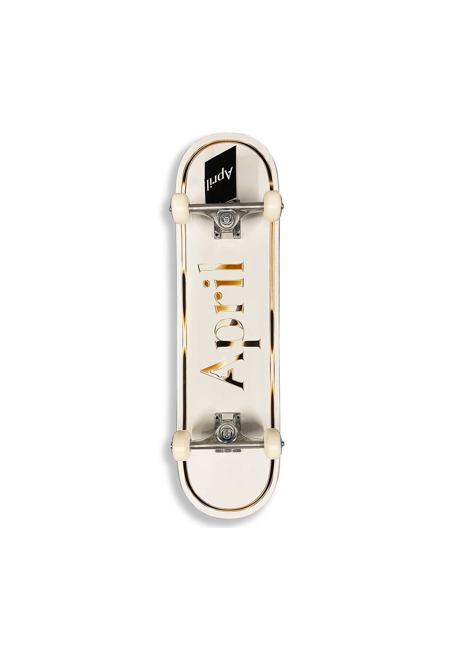 April 'OG Logo' 8.25" Complete Skateboard (Gold / White)