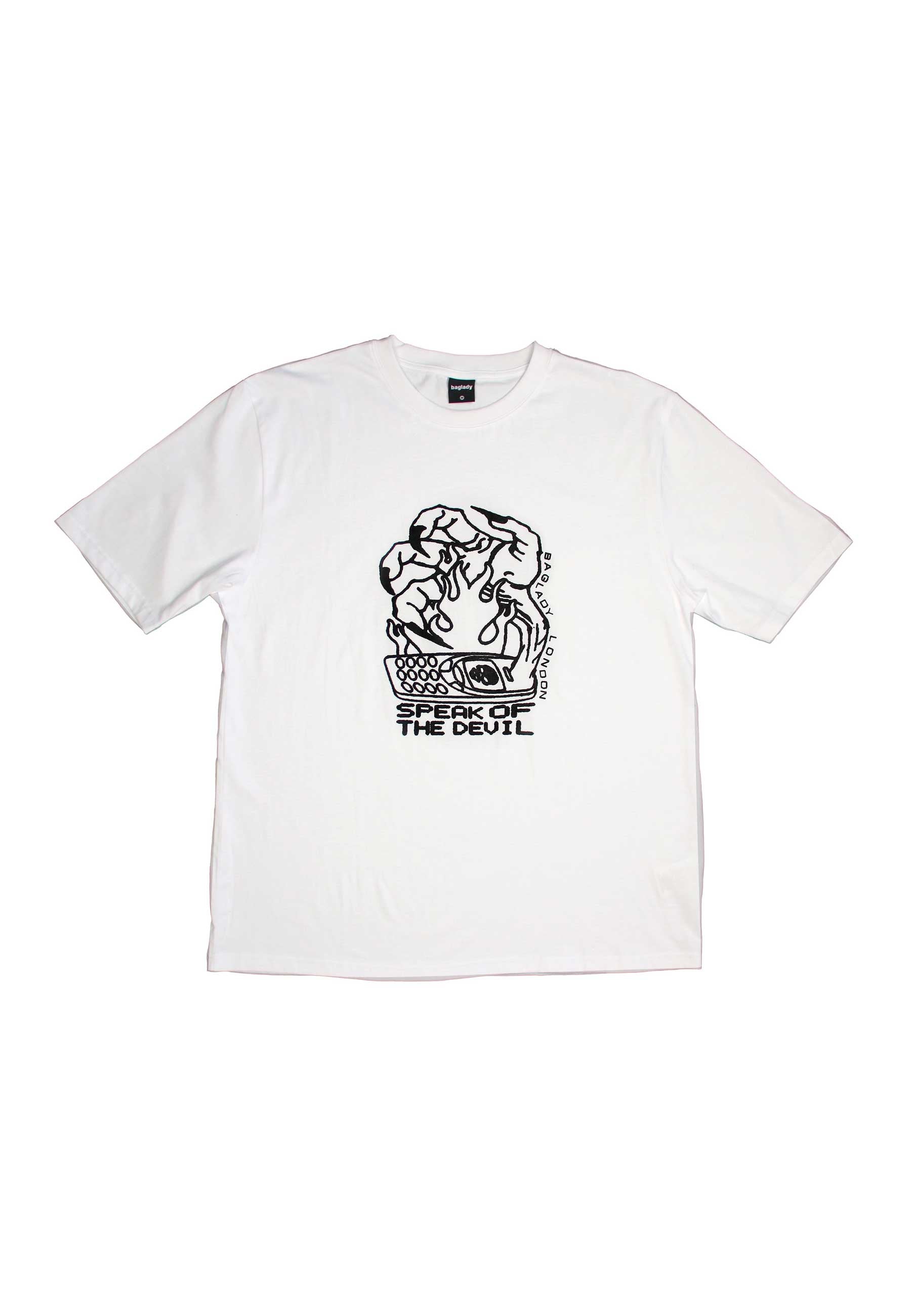 Baglady 'Speak Of The Devil' T-Shirt (White)