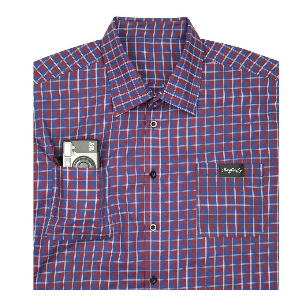 Baglady Plaid Shirt (Red)