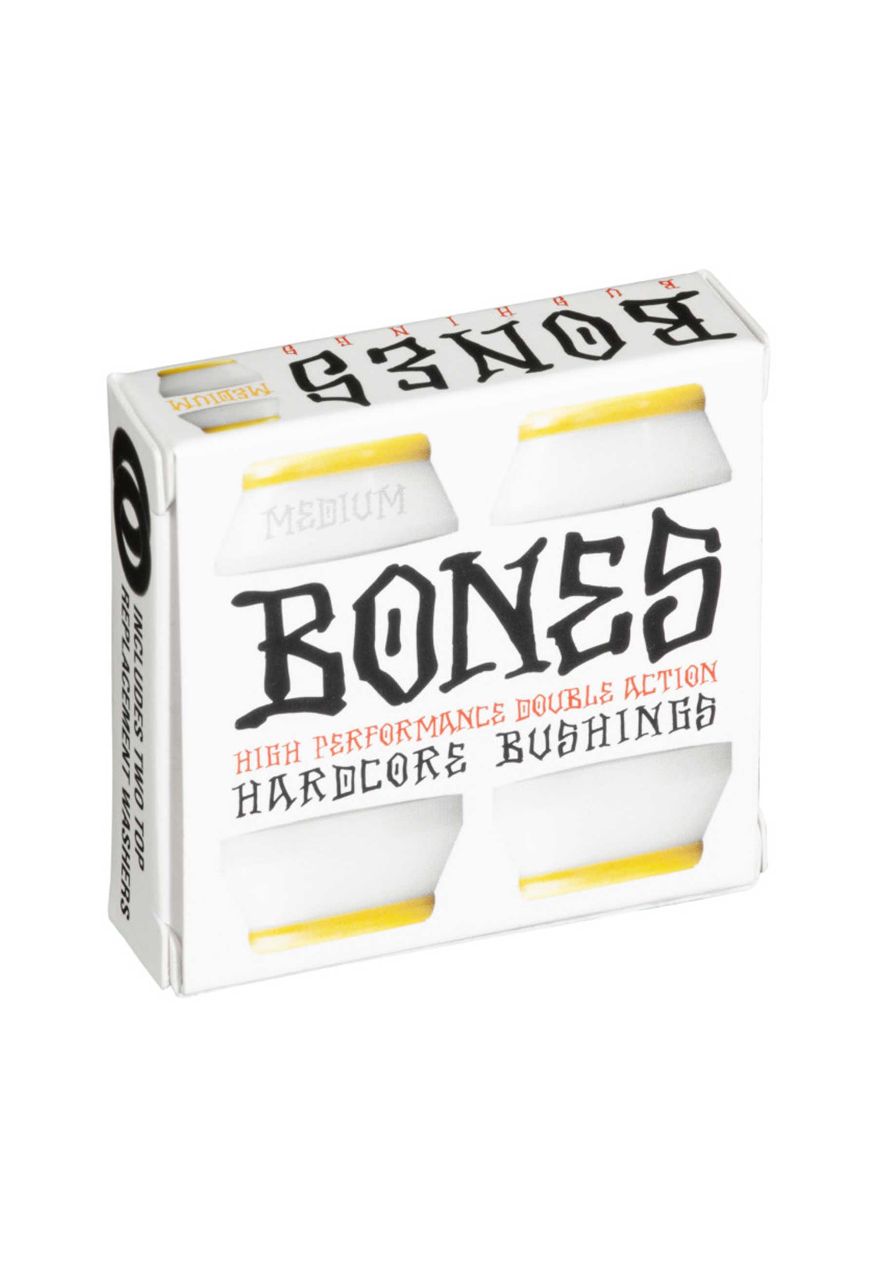 Bones 'Hardcore' 91A Medium Bushings (Yellow / White)