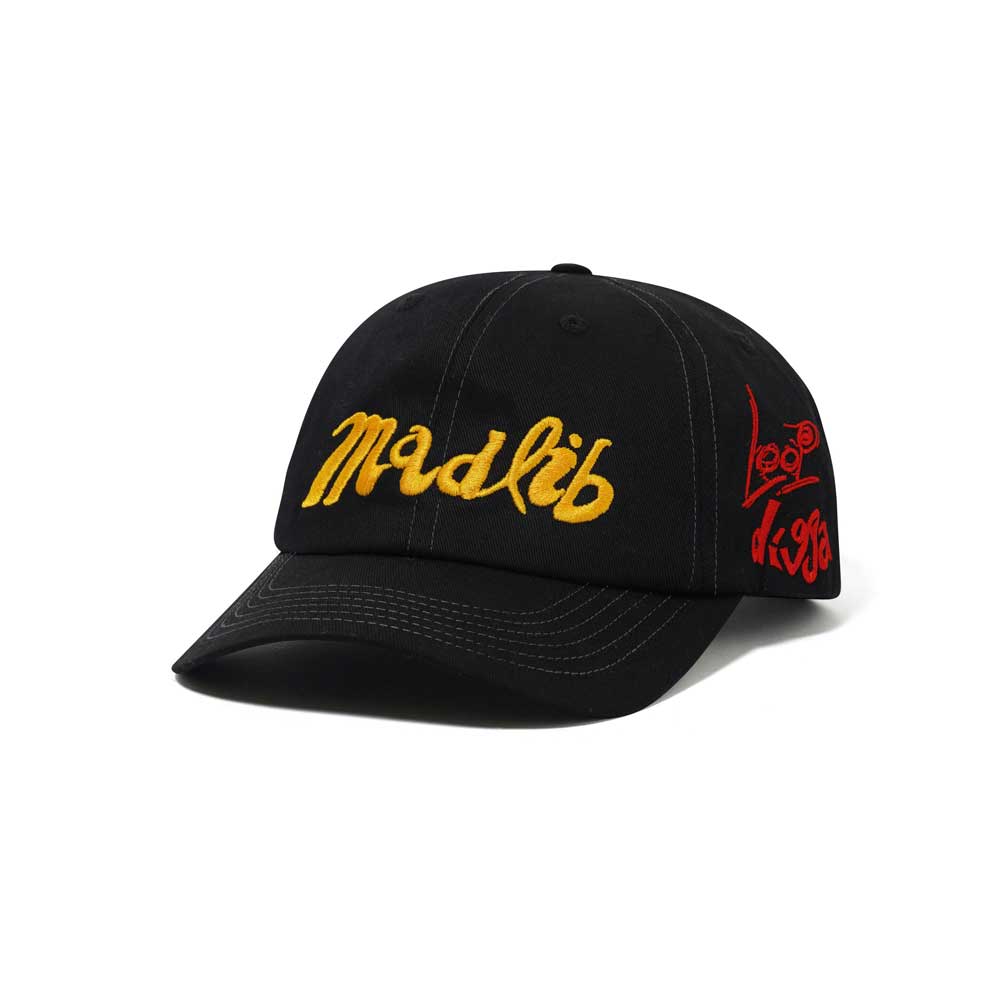Butter Goods X Madlib 'Alias' 6 Panel Cap (Black)