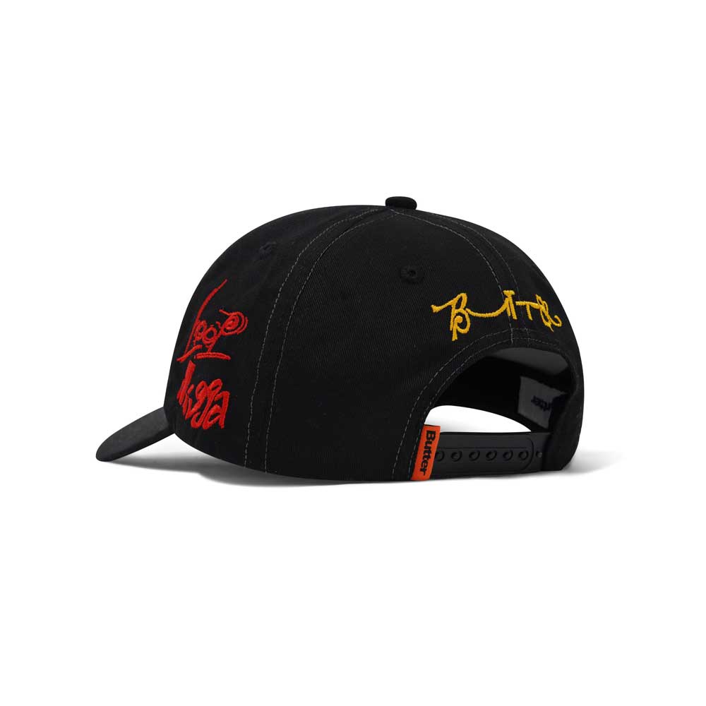 Butter Goods X Madlib 'Alias' 6 Panel Cap (Black)