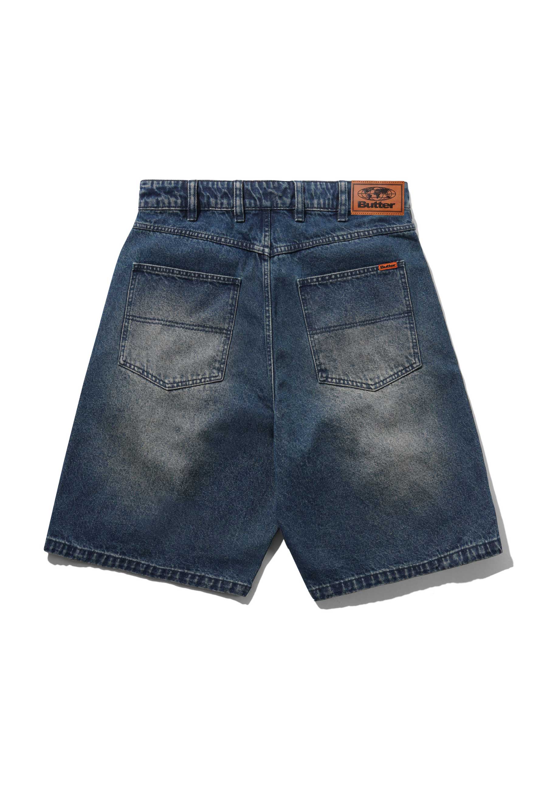 Butter Goods Baggy Denim Shorts (Vintage Indigo Wash)