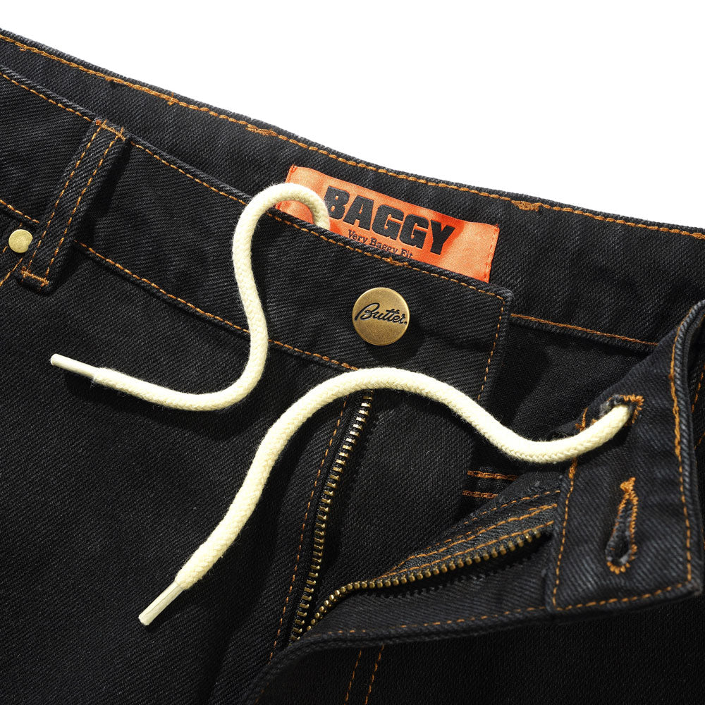 Butter Goods 'Baggy' Denim Jeans (Washed Black)