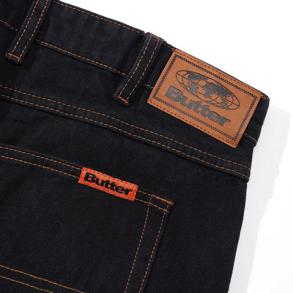 Butter Goods 'Baggy' Denim Jeans (Washed Black)