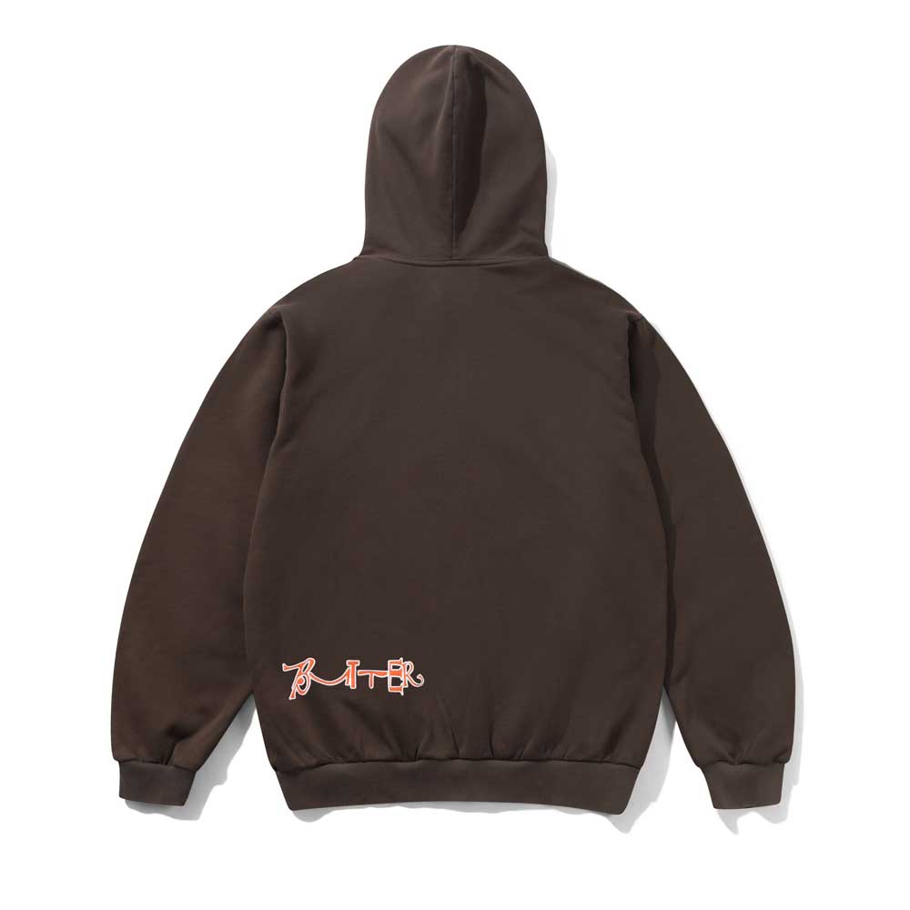 Butter Goods X Madlib 'Beat Konducta' Zip-Thru Hood (Washed Chestnut)