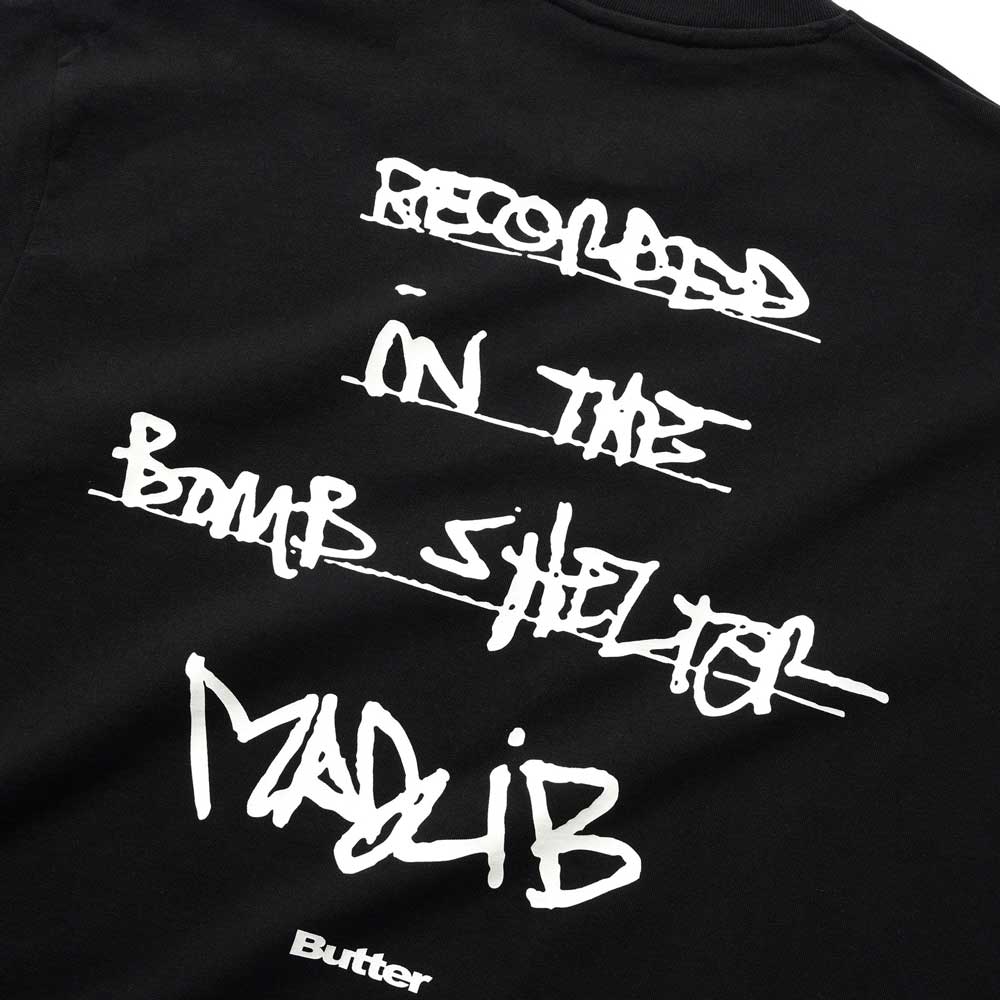 Butter Goods X Madlib 'Bomb Shelter' T-Shirt (Black)
