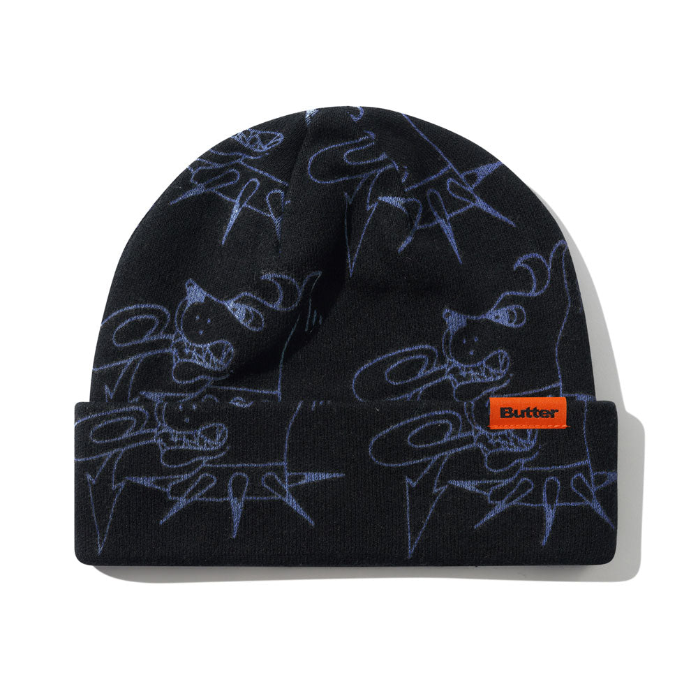 Butter Goods 'Canine' Beanie (Black)
