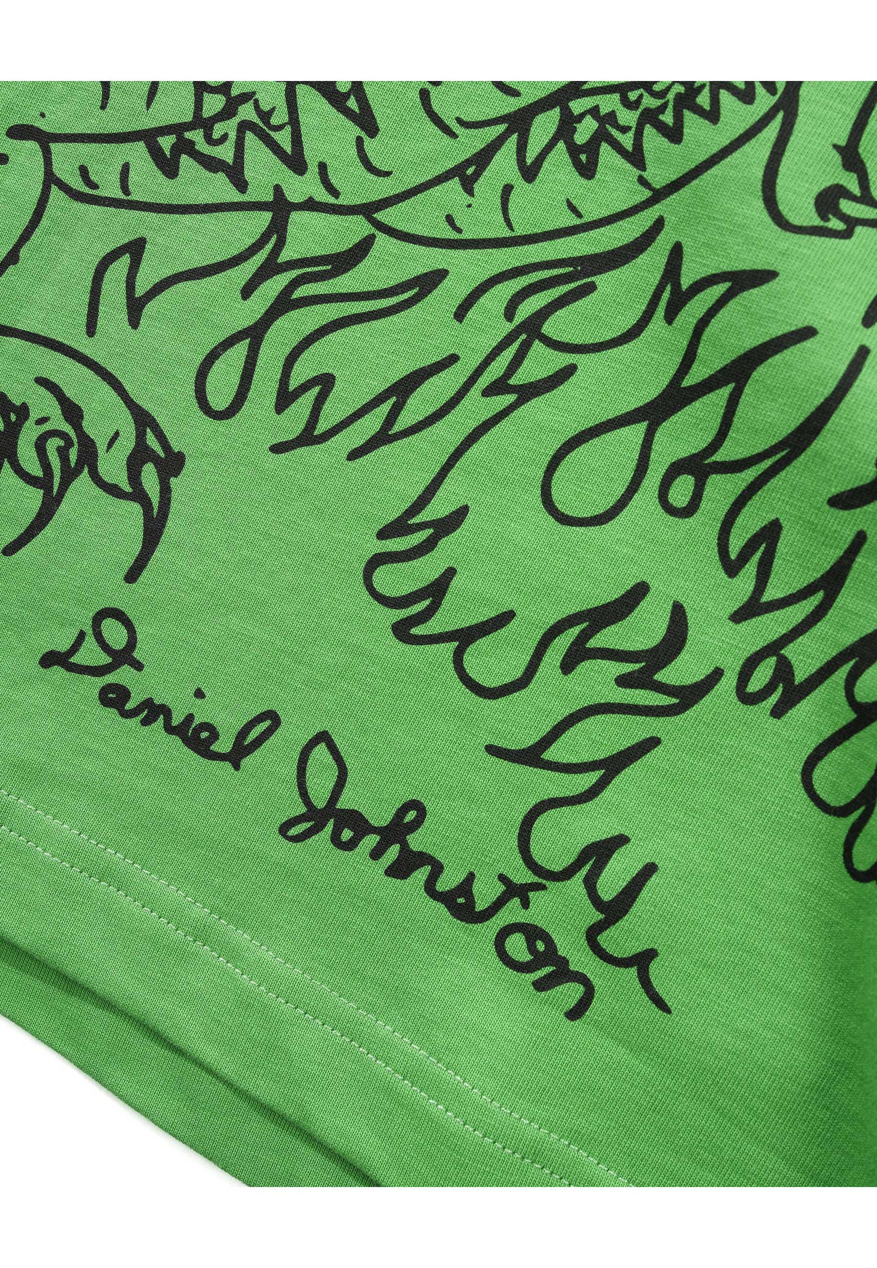 Butter Goods X Daniel Johnston 'Dragon' T-Shirt (Lime)