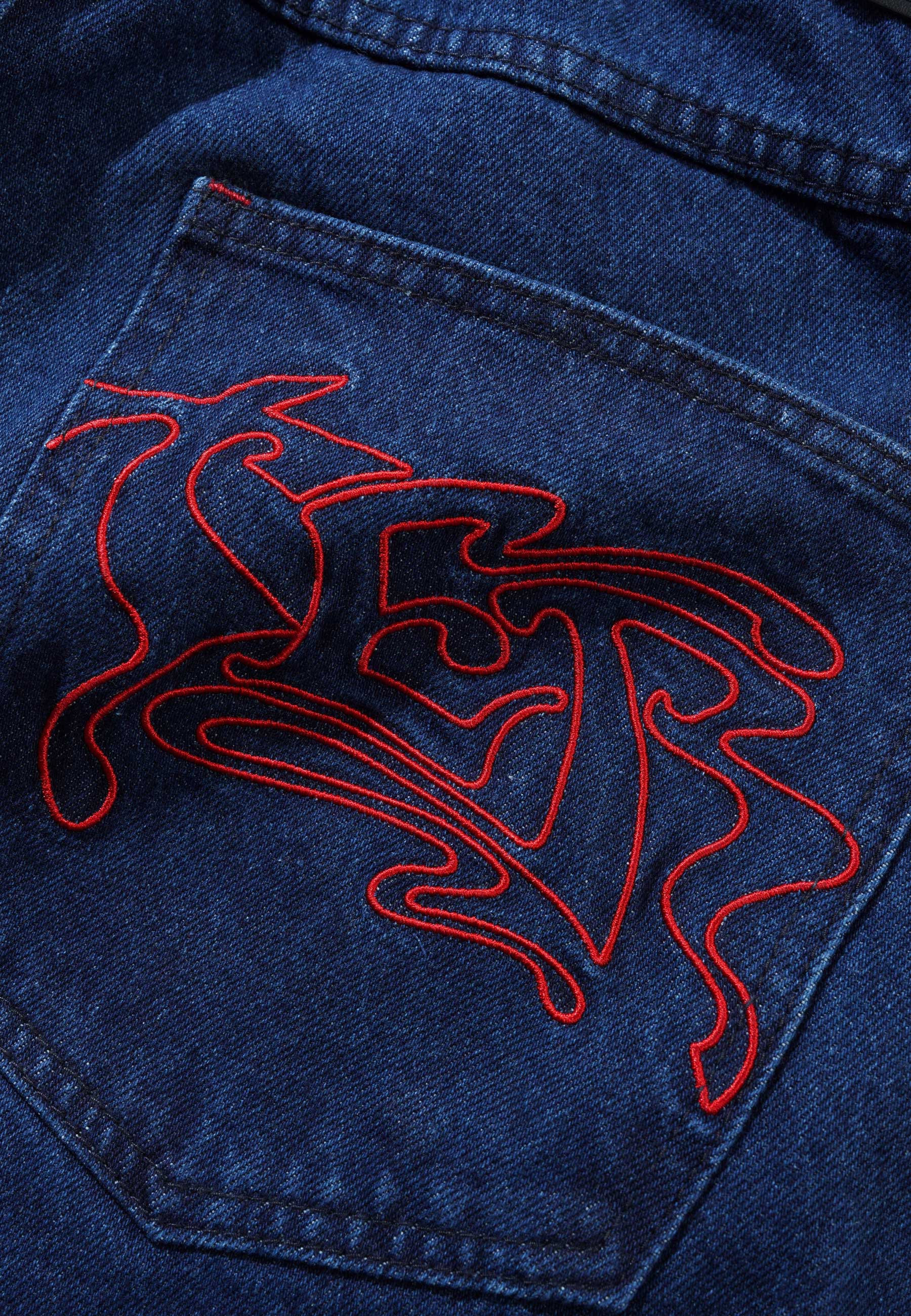 Butter Goods 'Drummer' Baggy Denim Shorts (Raw Dark Indigo)
