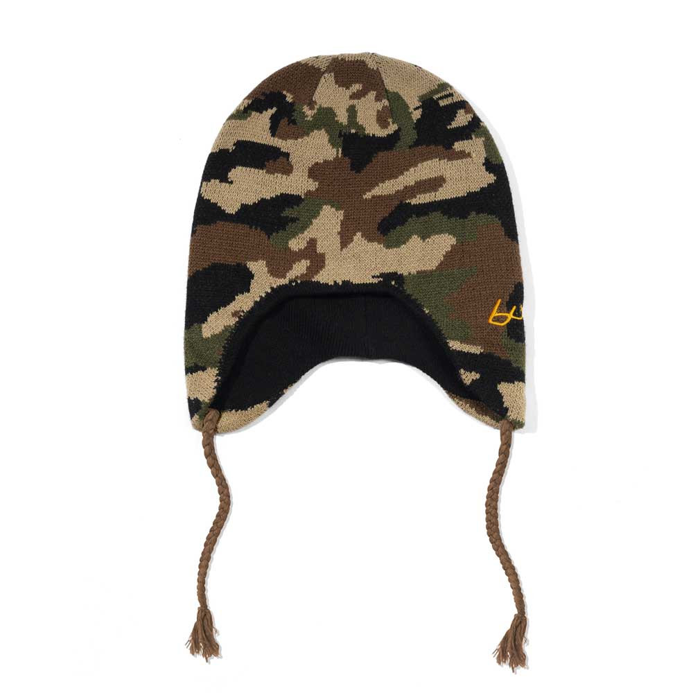 Butter Goods 'Earflap' Beanie (Woodland Camo)