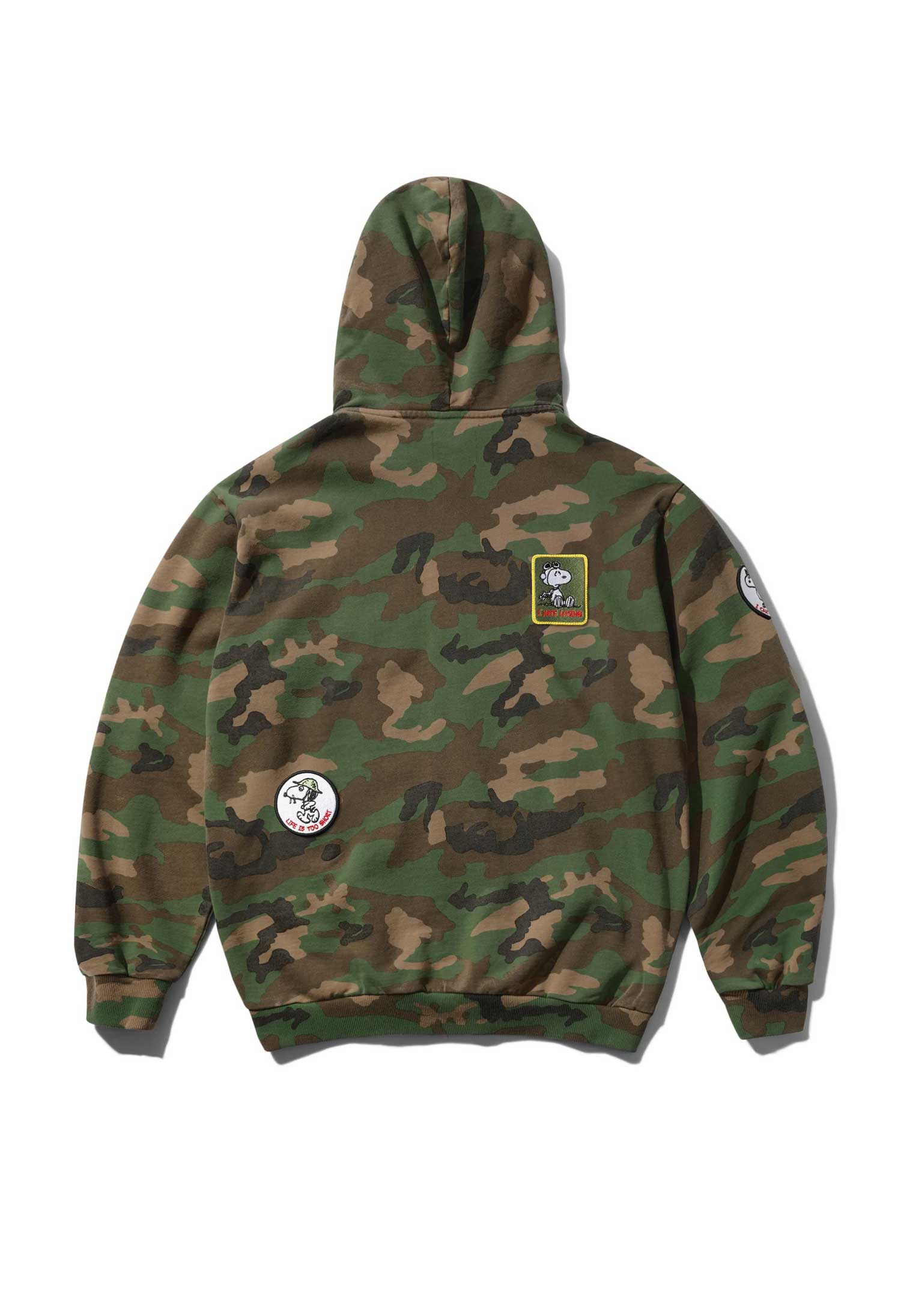 Butter Goods X Peanuts 'Patches' Zip-Thru Hood (Washed Camo)