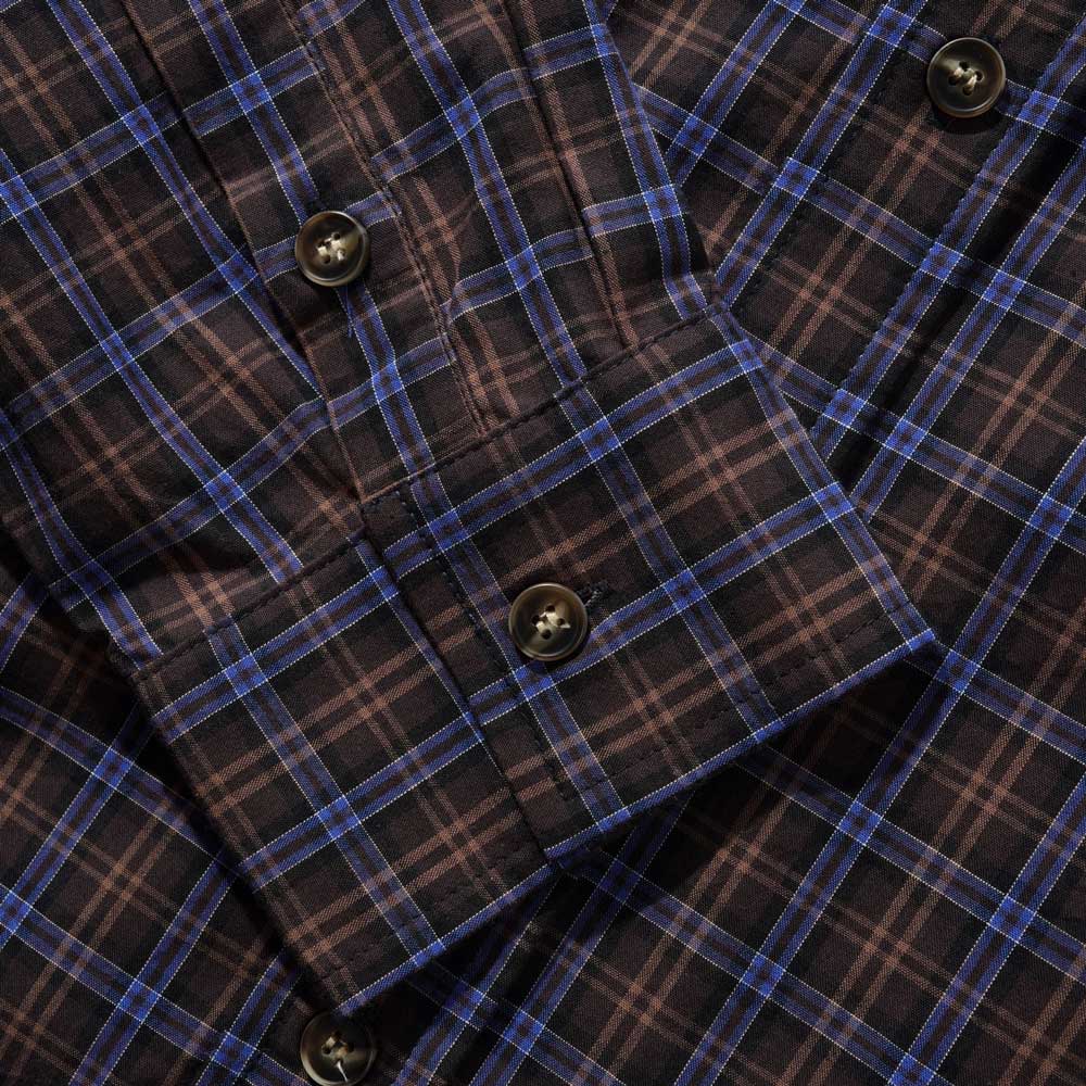 Butter Goods 'Plaid' Shirt (Brown / Cobalt)