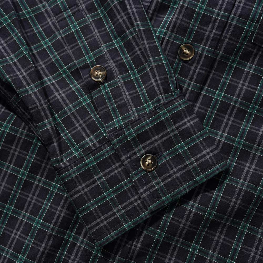 Butter Goods 'Plaid' Shirt (Navy / Forest)
