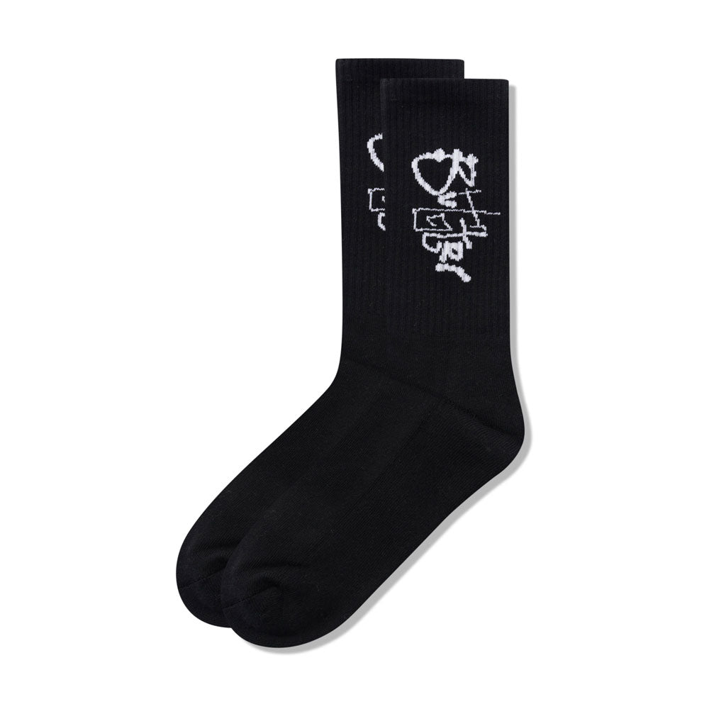 Butter Goods 'Scribble' Socks (Black)