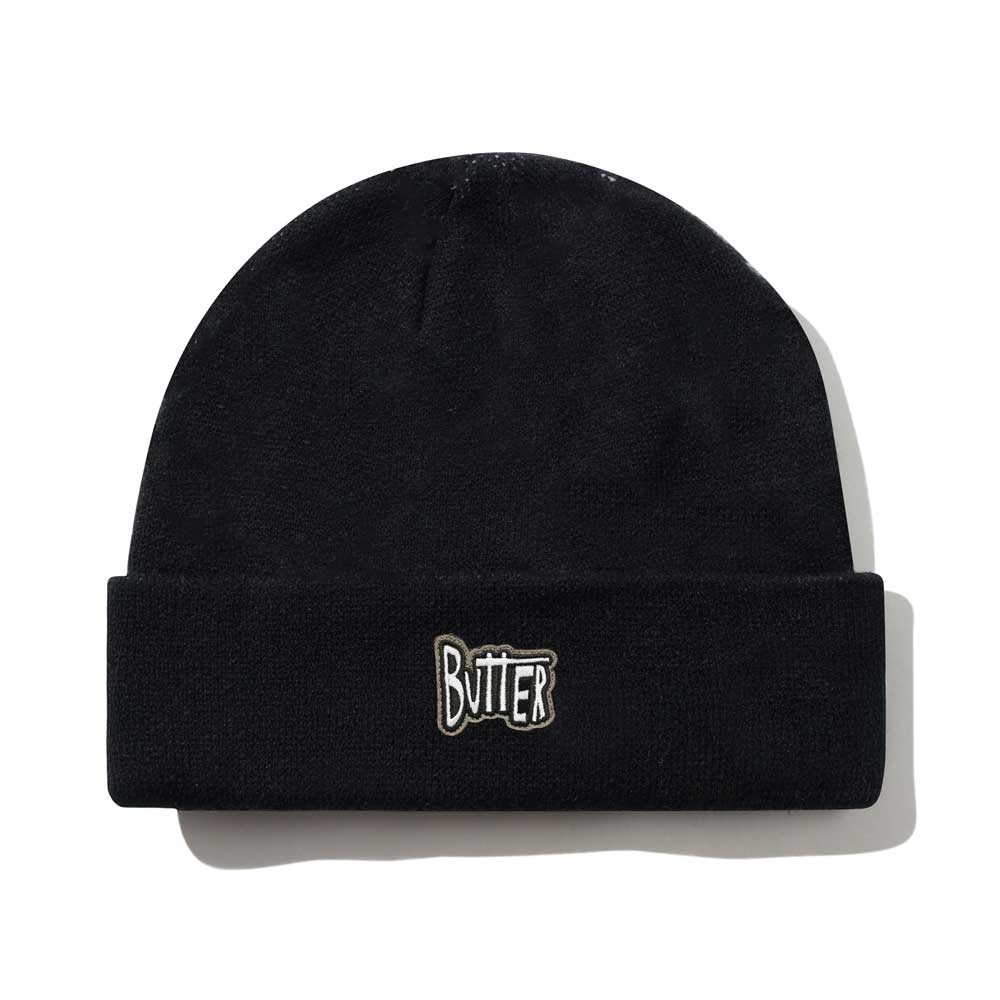 Butter Goods 'Sketch Patch' Beanie (Black)