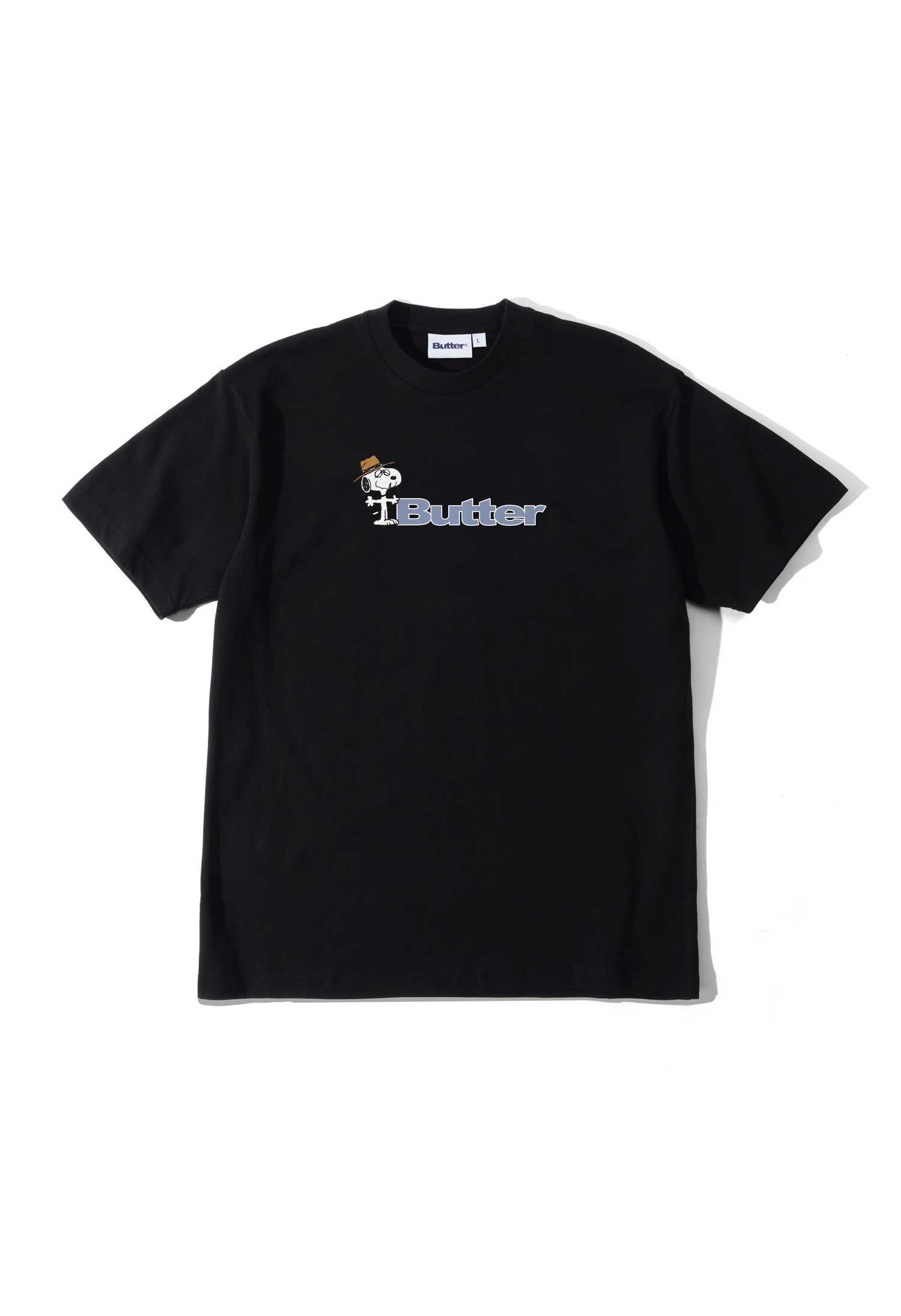 Butter Goods X Peanuts 'Spike Logo' T-Shirt (Black)