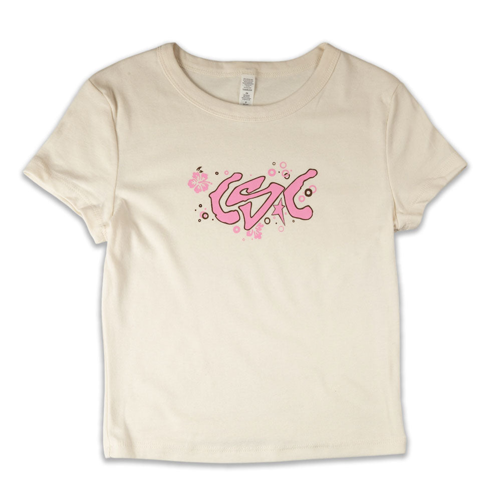CSC 'Flowers' Girls T-Shirt (Natural)
