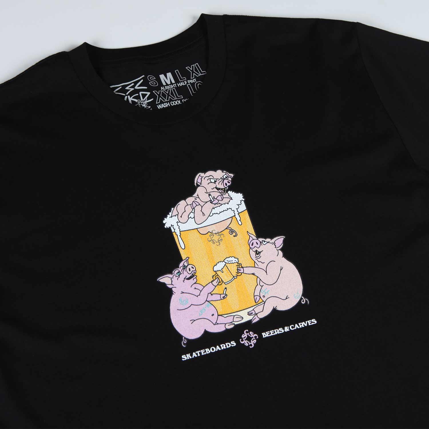 Carve Wicked X CSC 'King of Pigs' T-Shirt (Black)