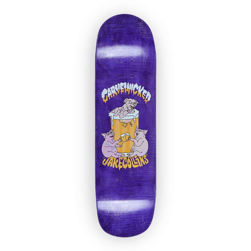 Carve Wicked X CSC 'Jake Collins Pro - King of Pigs' 8.625" Pool Deck (Purple)