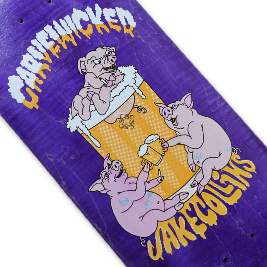 Carve Wicked X CSC 'Jake Collins Pro - King of Pigs' 8.625" Pool Deck (Purple)