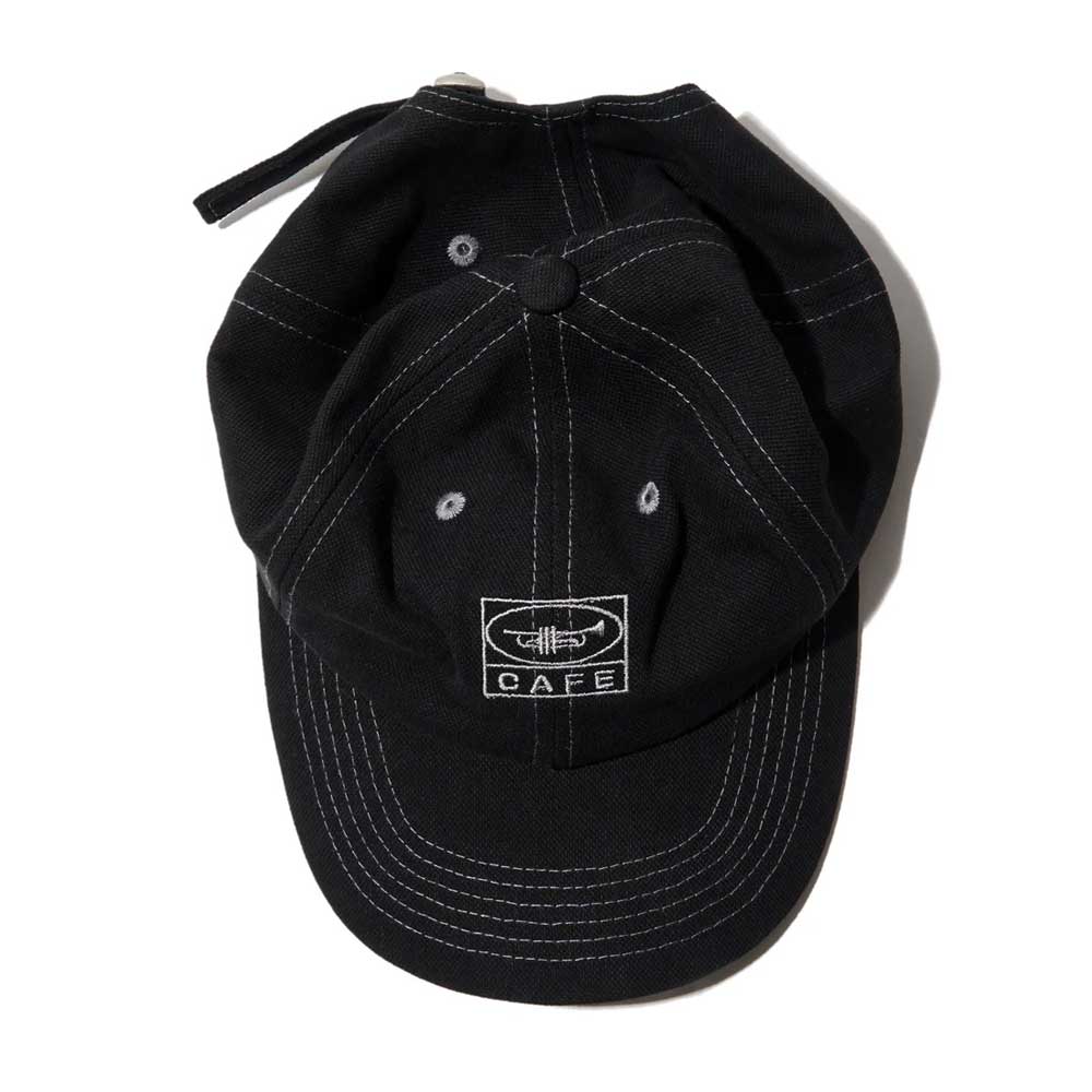 Skateboard Cafe '45' 6 Panel Cap (Black)