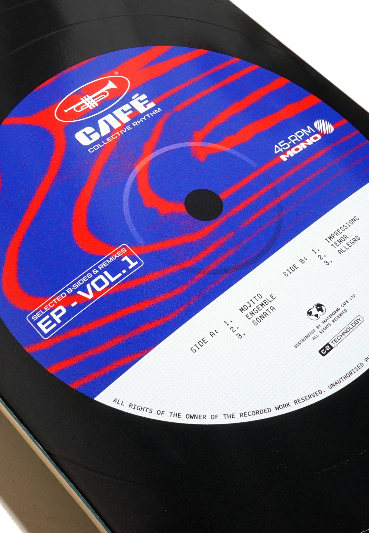 Skateboard Cafe '45' 8.25" Deck (Blue)