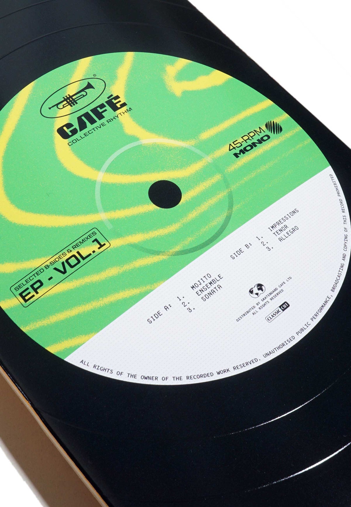 Skateboard Cafe '45' 8.375" Deck (Green)