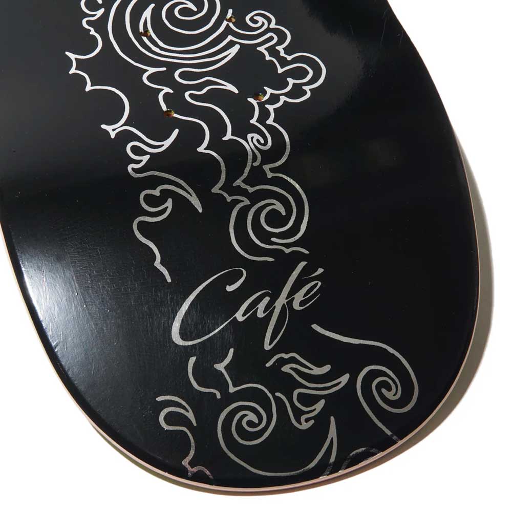 Skateboard Cafe 'Clouds' 8.125" Deck (Black / Silver Foil)