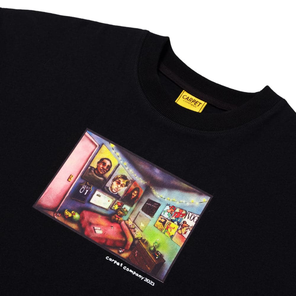 Carpet Company 'Bedroom' T-Shirt (Black)
