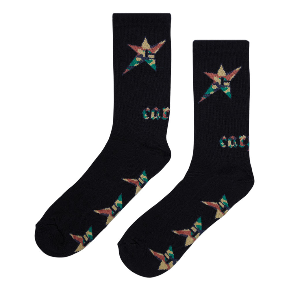 Carpet Company 'C-Star' Socks (Black)
