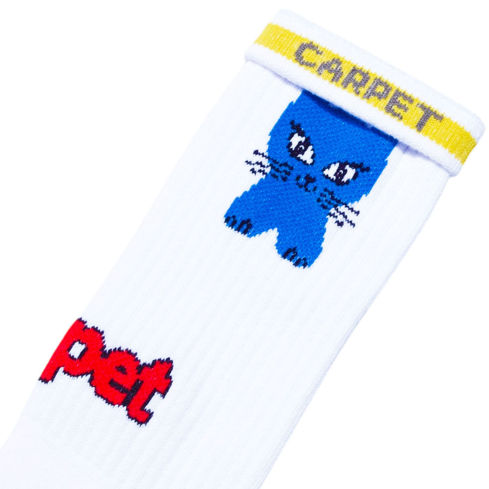 Carpet Company 'Cat' Socks (White)