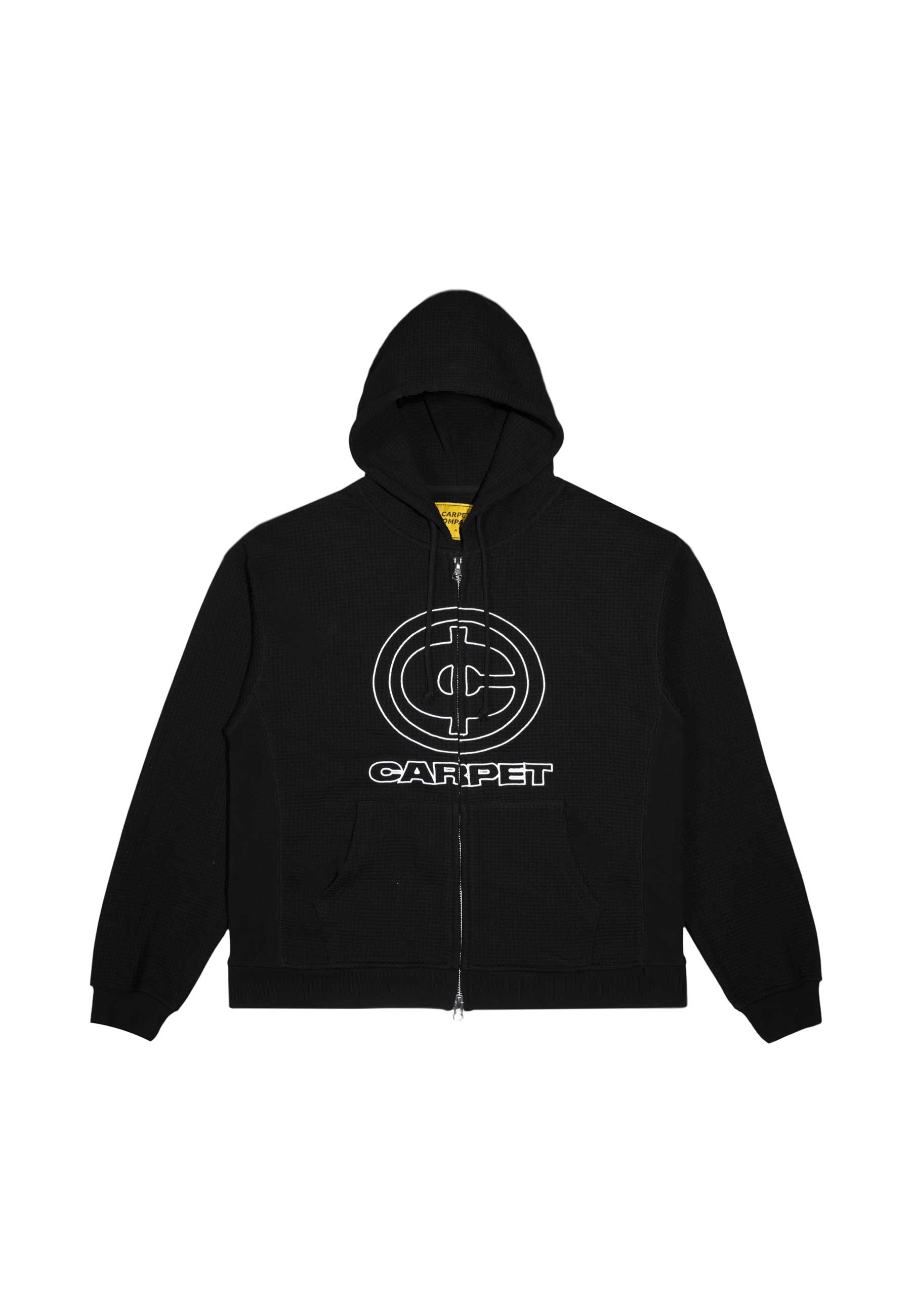 Carpet Company 'Cent' Thermal Zip-Up Hood (Black)