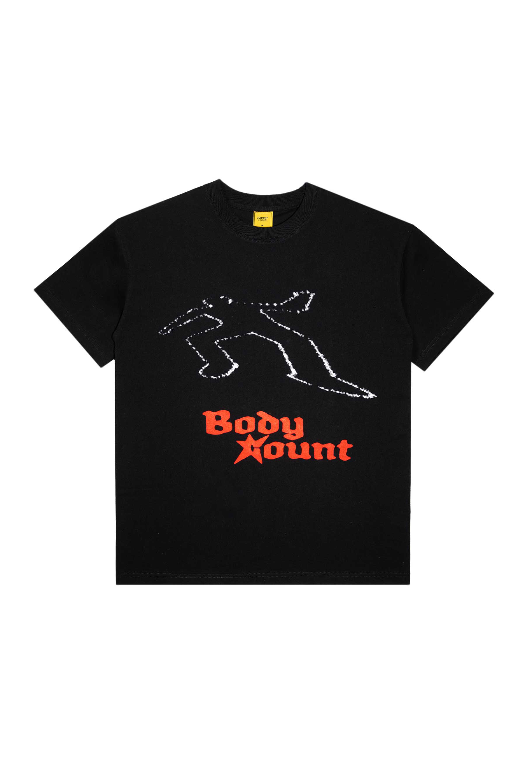 Carpet Company 'Chalk Outline' T-Shirt (Black)