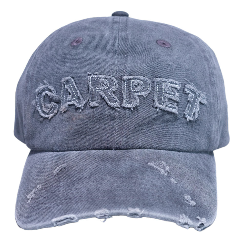 Carpet Company 'Distressed' 6 Panel Cap (Black)