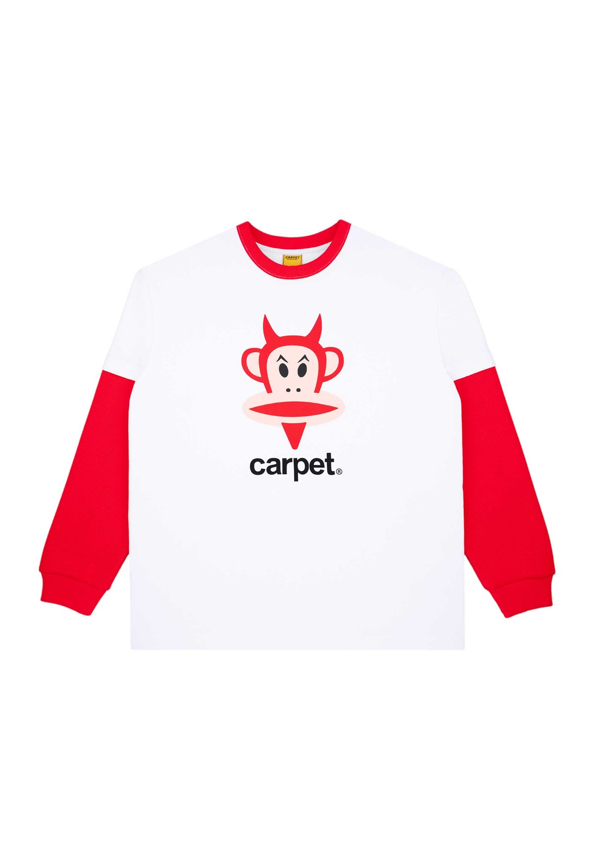 Carpet Company 'Paul Frank Devil Julius' Long Sleeve T-Shirt (White)