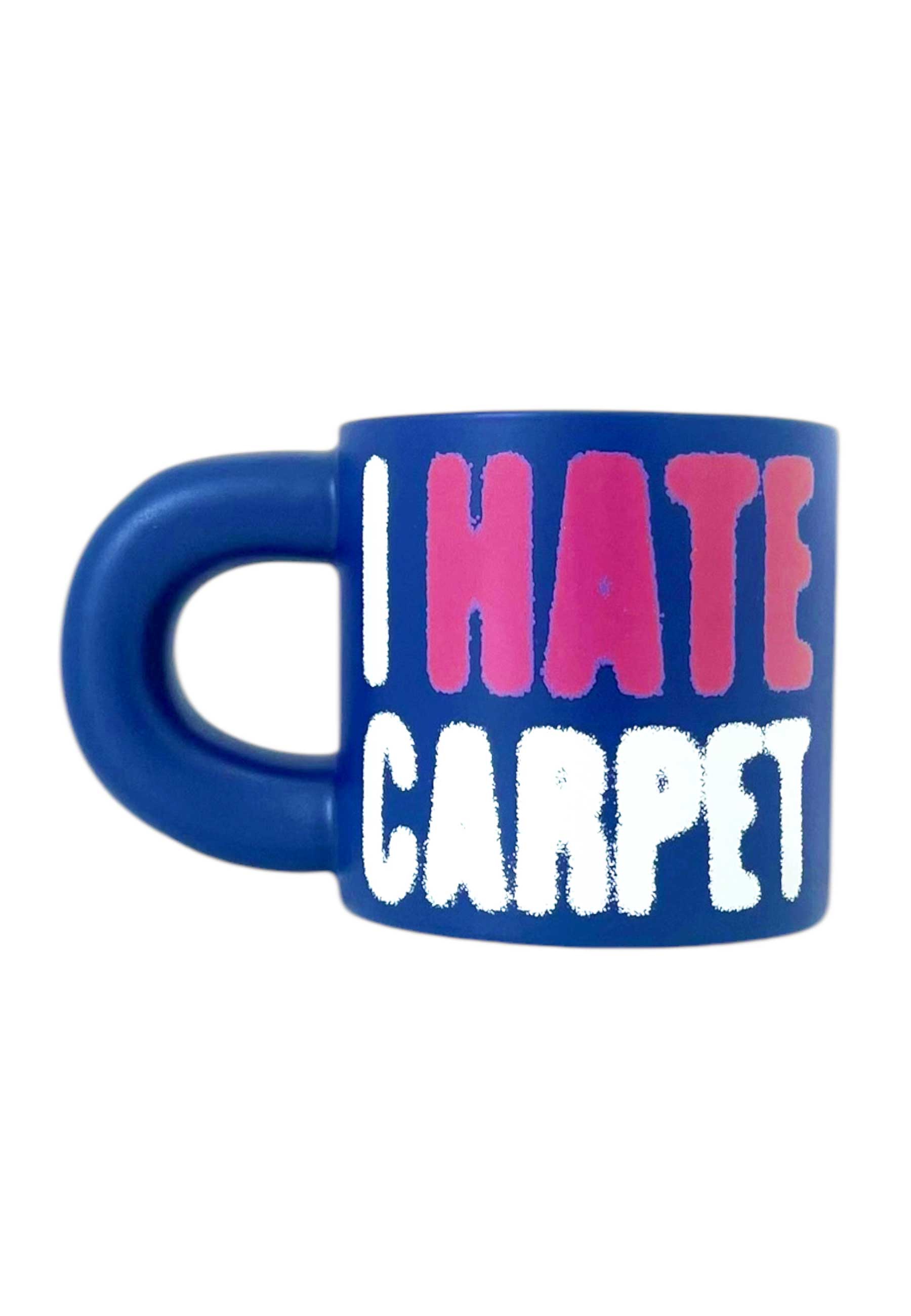 Carpet Company 'I Hate Carpet' Mug (Blue)