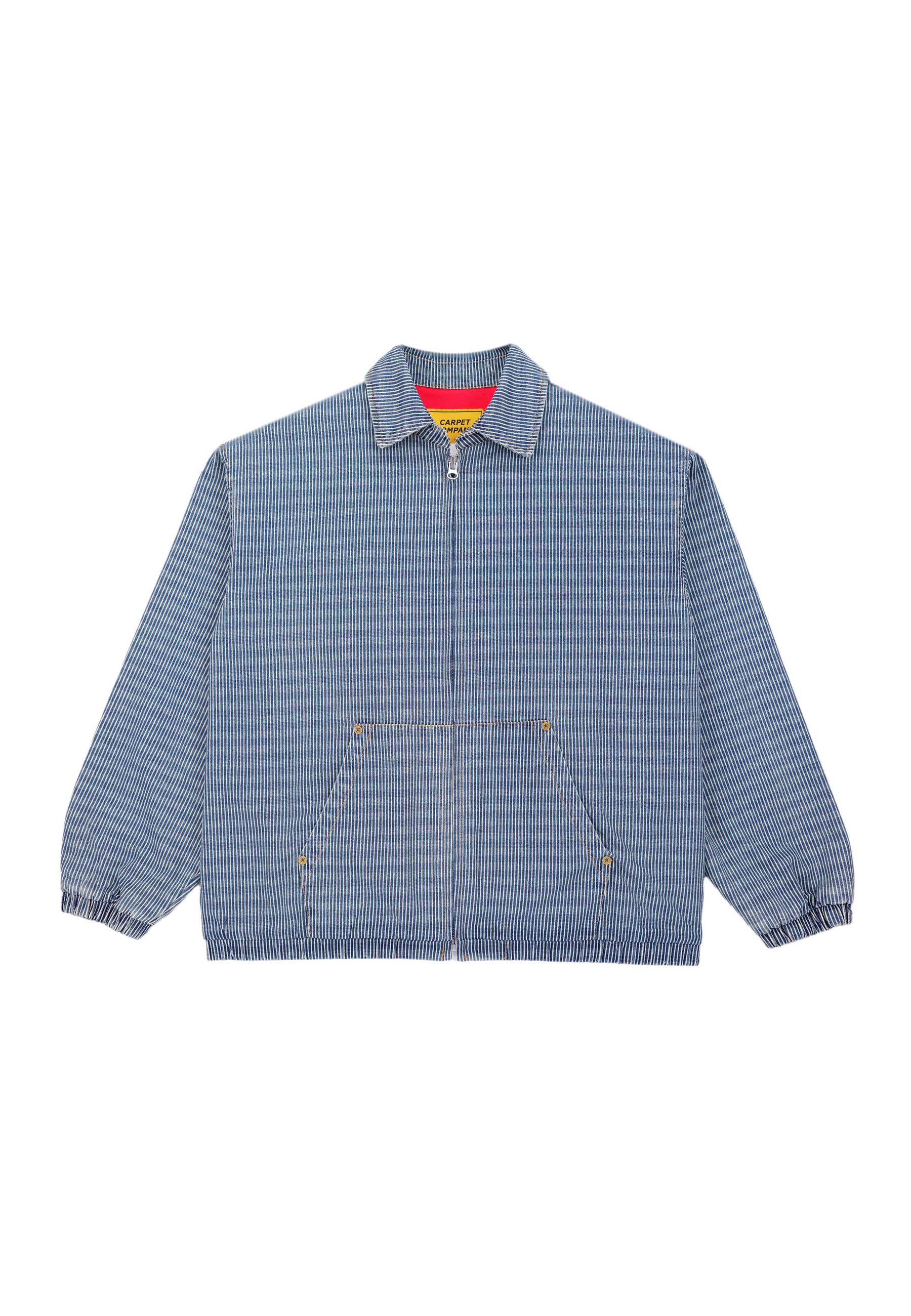 Carpet Company 'C-Star Pinstripe' Work Jacket (Dark Denim)