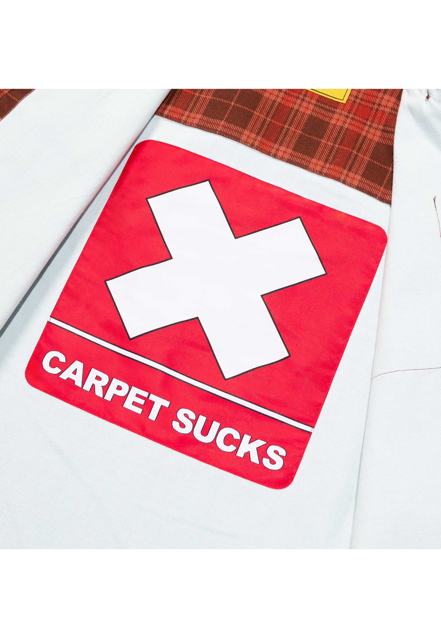 Carpet Company Plaid Canvas Button Up Shirt (Brown)