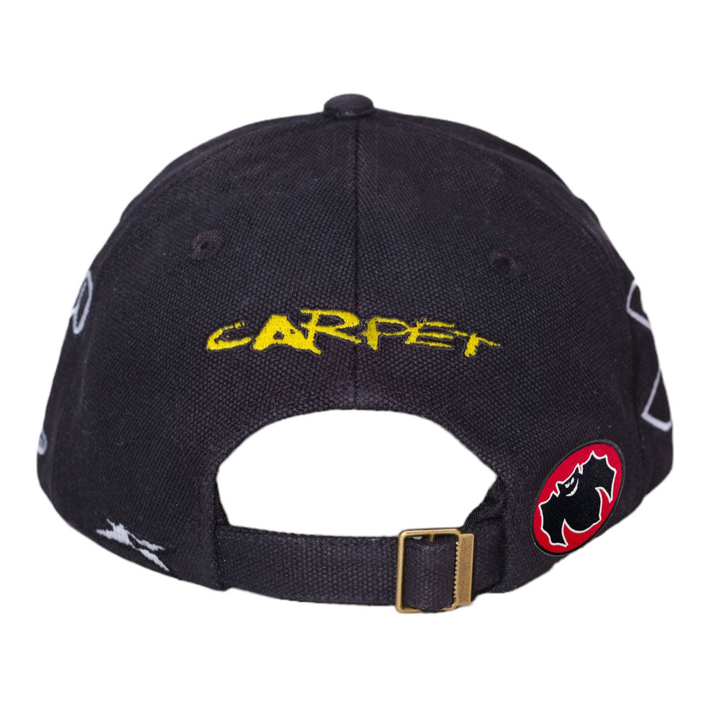Carpet Company 'Racing' 6 Panel Cap (Black)