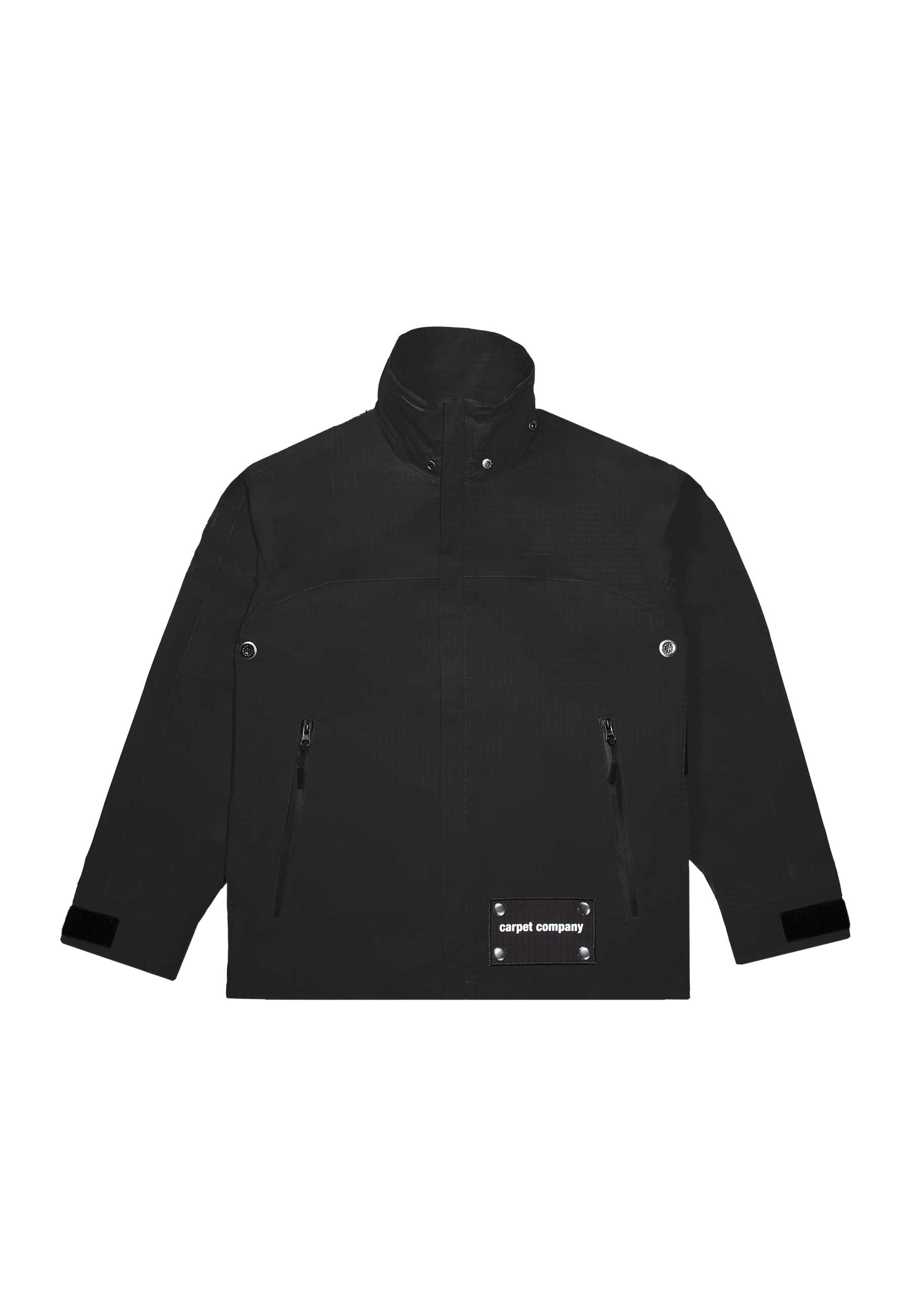 Carpet Company 'Reversible Hood' Rain Jacket (Black)