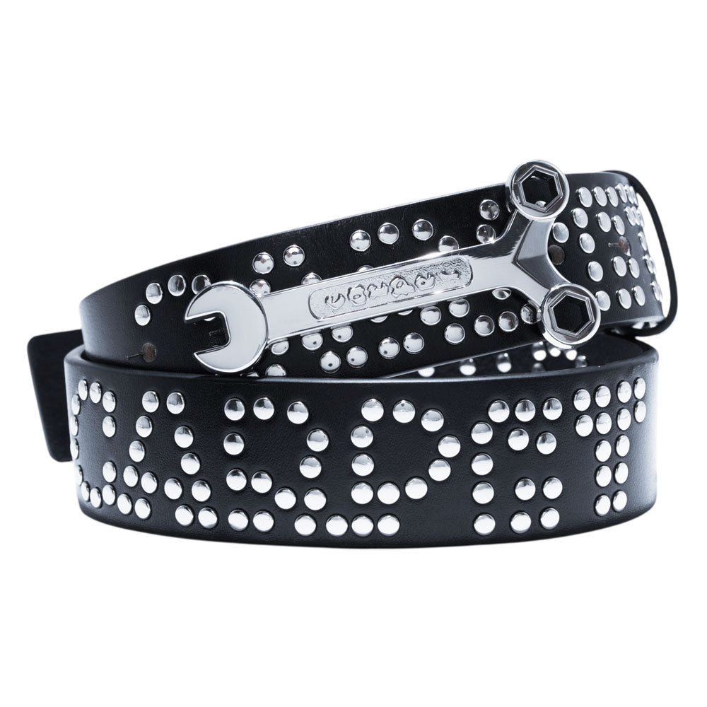 Carpet Company Riveted Leather Belt (Black)