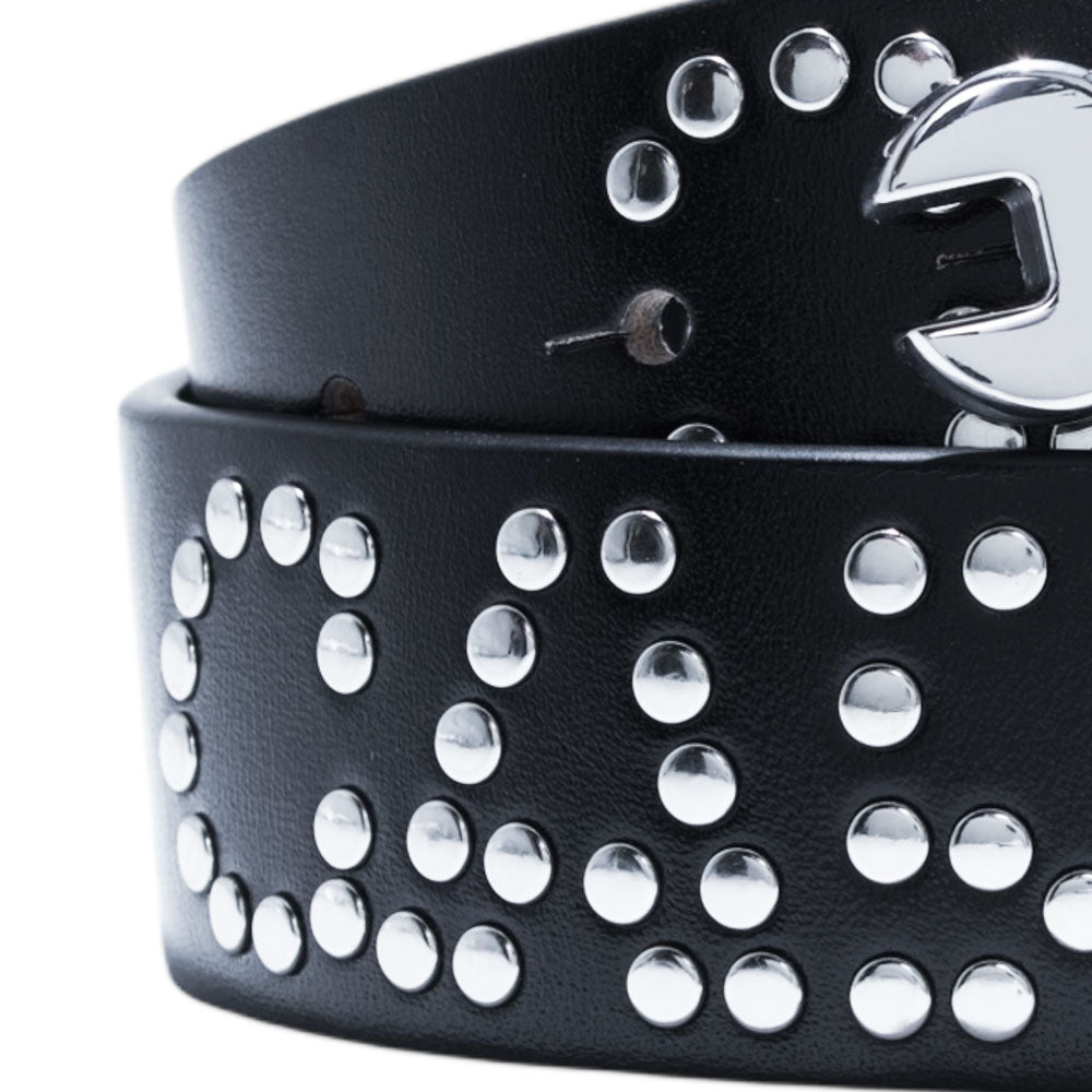 Carpet Company Riveted Leather Belt (Black)