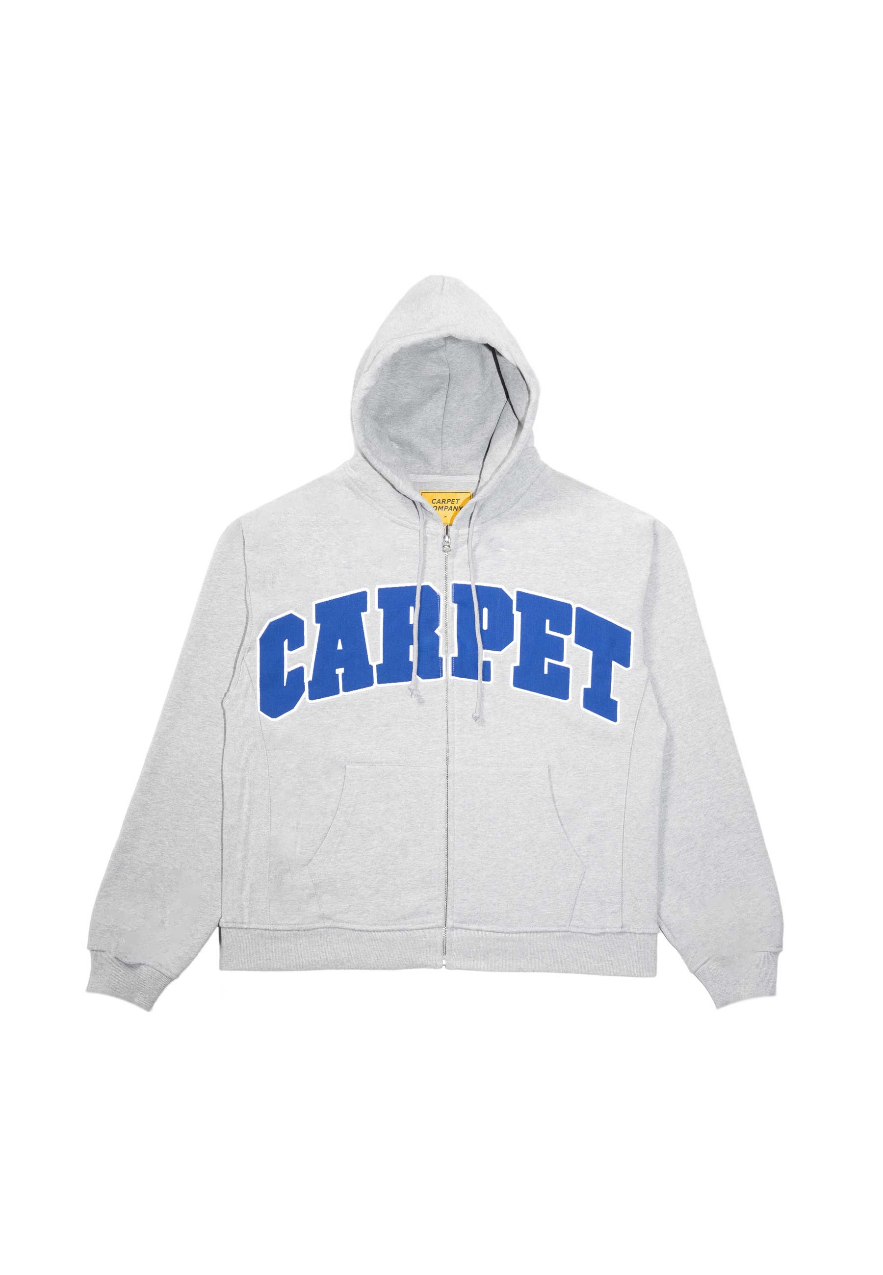 Carpet Company 'Varsity' Zip-Up Hood (Heather Grey)