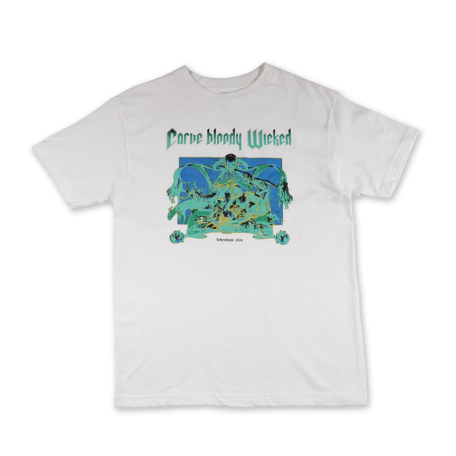 Carve Wicked 'Carve Bloody Wicked Inverted' T-Shirt (White)