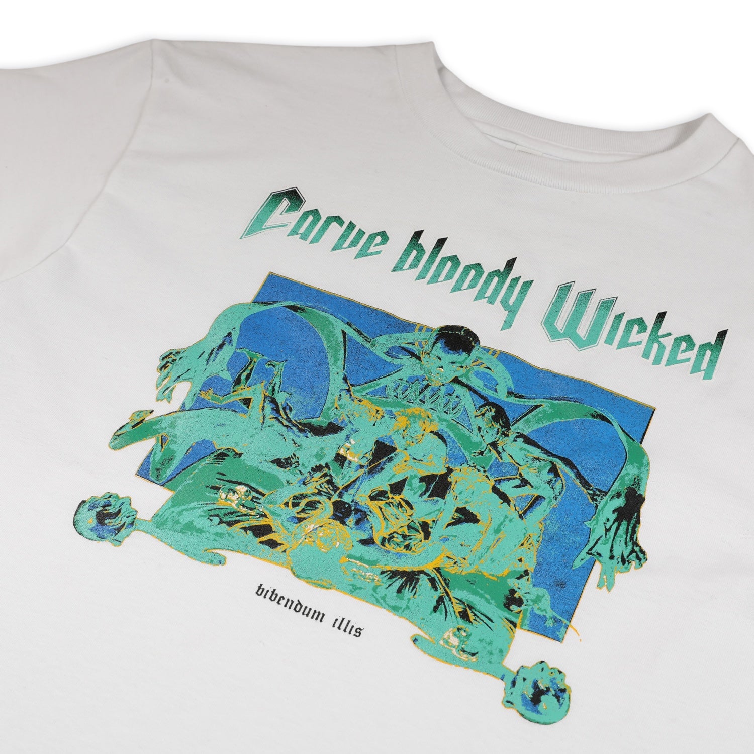 Carve Wicked 'Carve Bloody Wicked Inverted' T-Shirt (White)