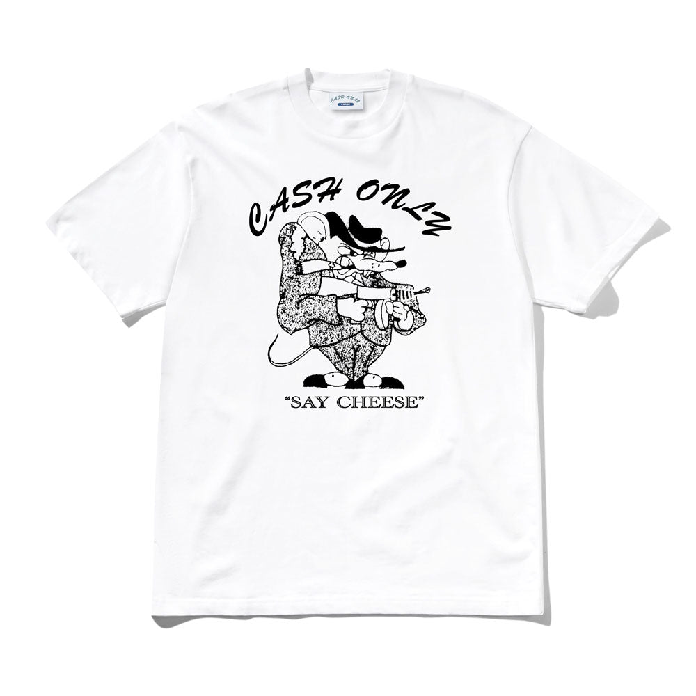 Cash Only 'Mobster' T-Shirt (White)
